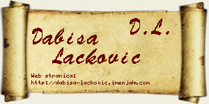 Dabiša Lacković vizit kartica